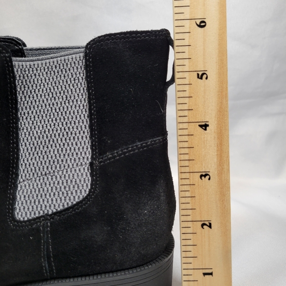 Vionic Alana Ankle Boots Women's 6.5 Black Suede Comfort Pull On Booties *Read* - Picture 9 of 10